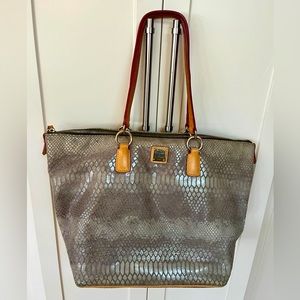 Dooney & Bourke Snake Print Shoulder Tote Bag